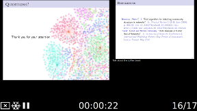 Presenter view of pdfpc